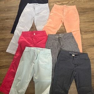 Women’s Gap Khakis slim city Colorful Bottoms Set